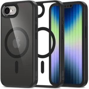 Tech-Protect MagMat MagSafe iPhone 16e Case - Black-Transparenteng