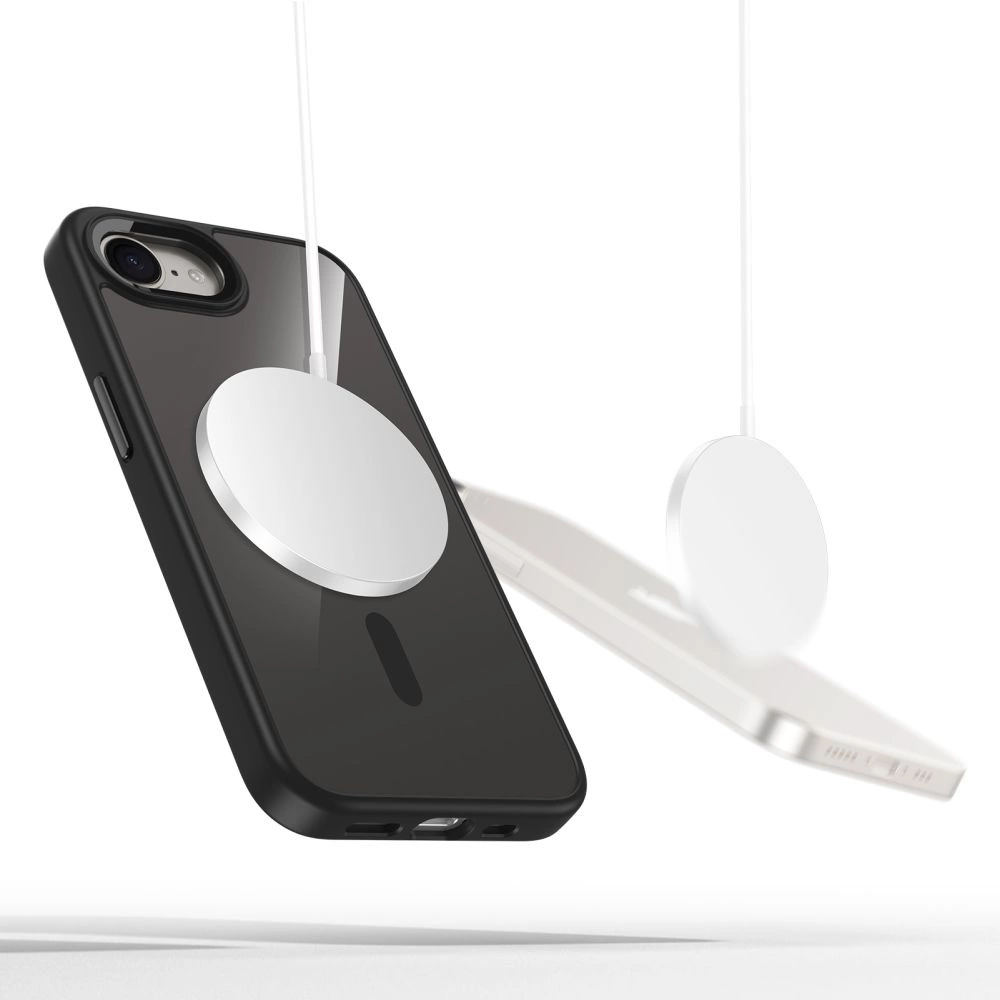 Tech-Protect MagMat MagSafe iPhone 16e Case - Black-Transparenteng