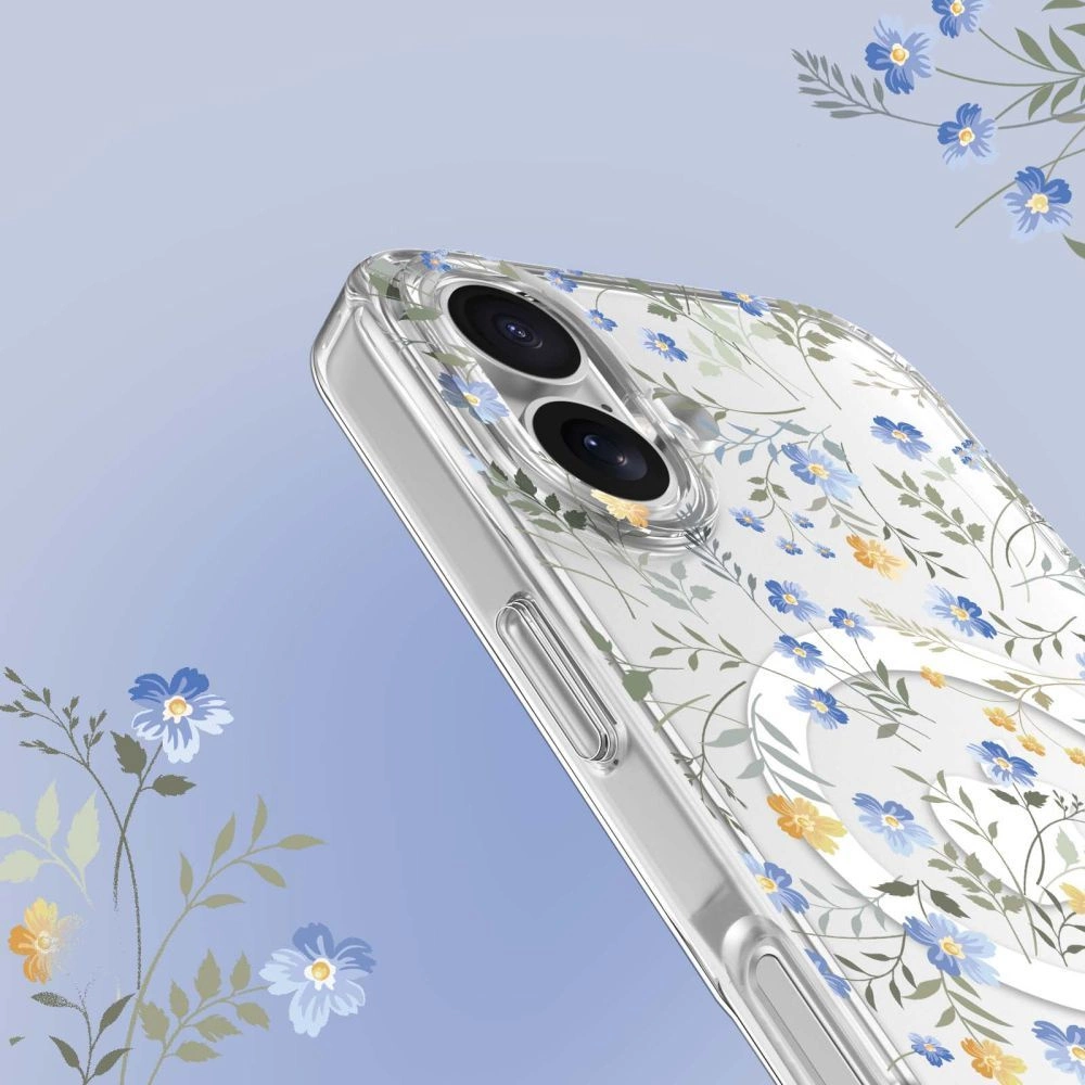 Tech-Protect FlexAir MagSafe iPhone 16e Case - Daisies with Leaveseng