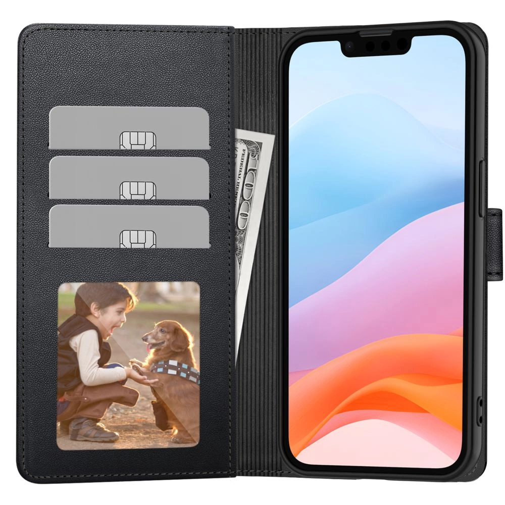 Tech-Protect Wallet Case for iPhone 16e - Matte Blackeng