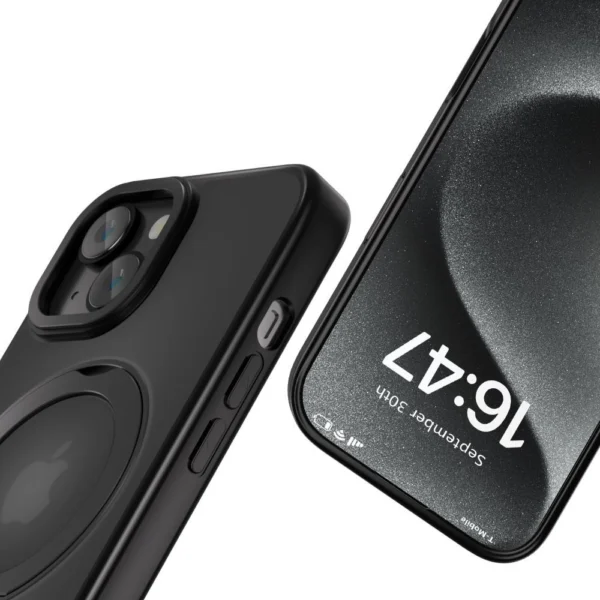 Tech-Protect MagRing MagSafe case for iPhone 16e - matte blackeng