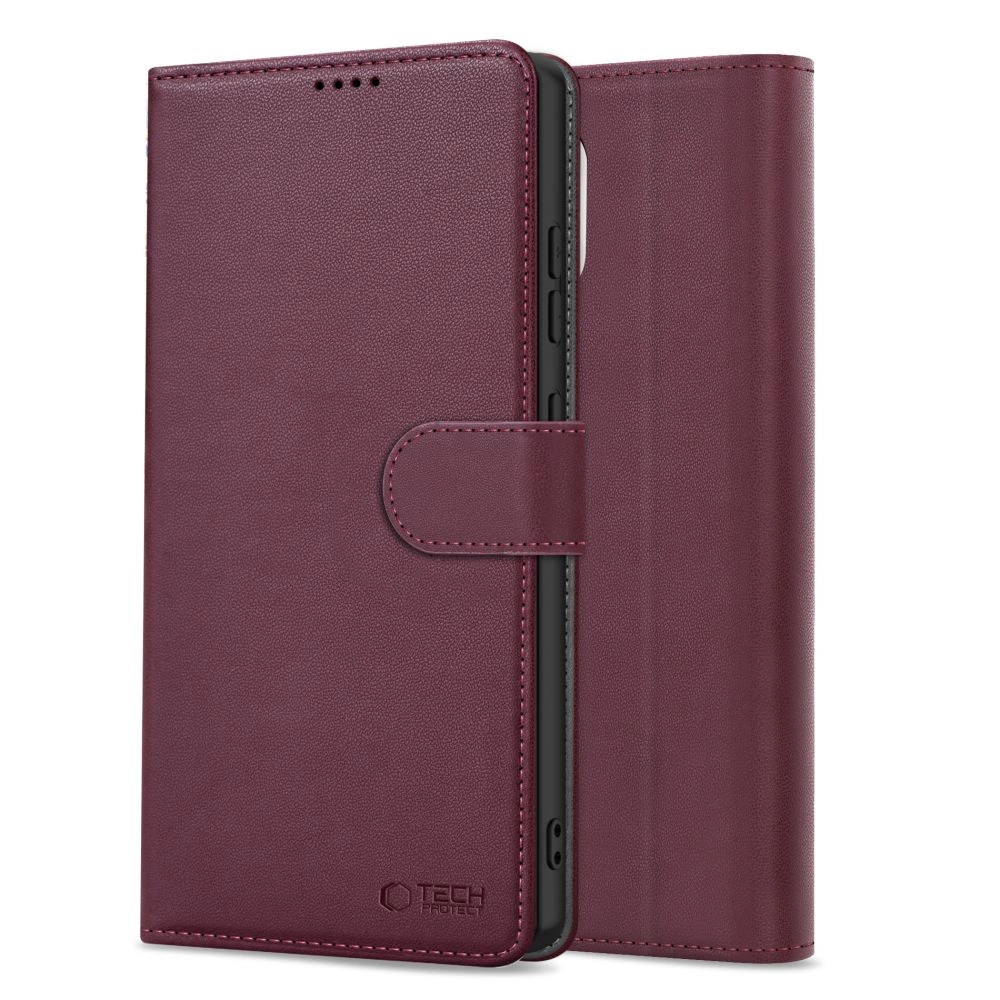 Tech-Protect Wallet Case for iPhone 16e - Burgundyeng