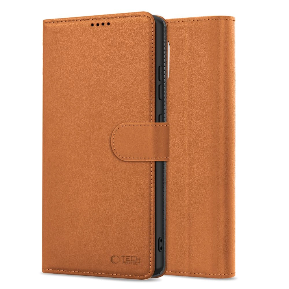 Tech-Protect Wallet Case for iPhone 16e - Browneng