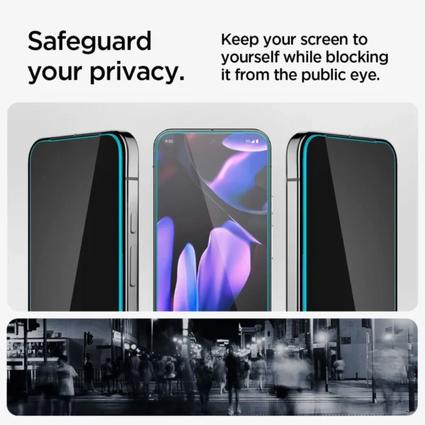 Spigen Glas.TR "Ez Fit" Privacy HD 2-pack privacy glass for Google Pixel 9 / 9 Proeng