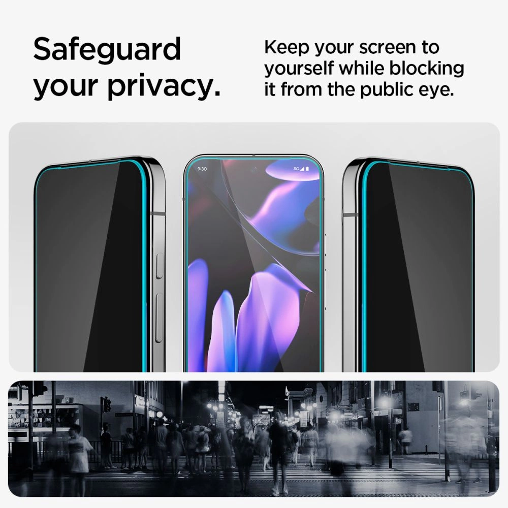 Spigen Glas.TR "Ez Fit" Privacy HD 2-pack privacy glass for Google Pixel 9 / 9 Proeng
