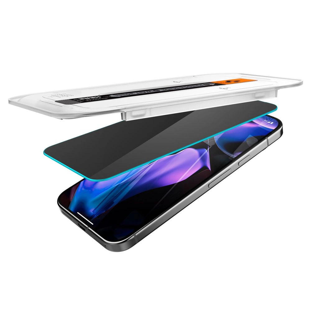 Spigen Glas.TR "Ez Fit" Privacy 2-pack Privacy Glass for Google Pixel 9 Pro XLeng