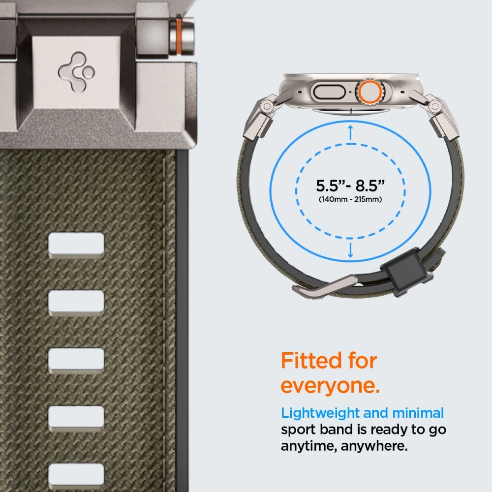 Spigen DuraPro Armor Strap for Apple Watch 44 / 45 / 46 / 49 mm - Greeneng