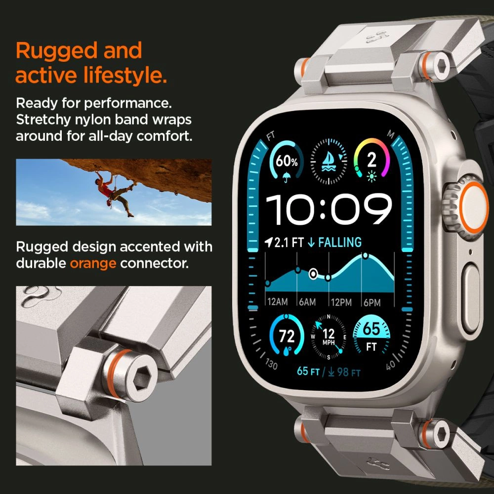 Spigen DuraPro Armor Strap for Apple Watch 44 / 45 / 46 / 49 mm - Greeneng