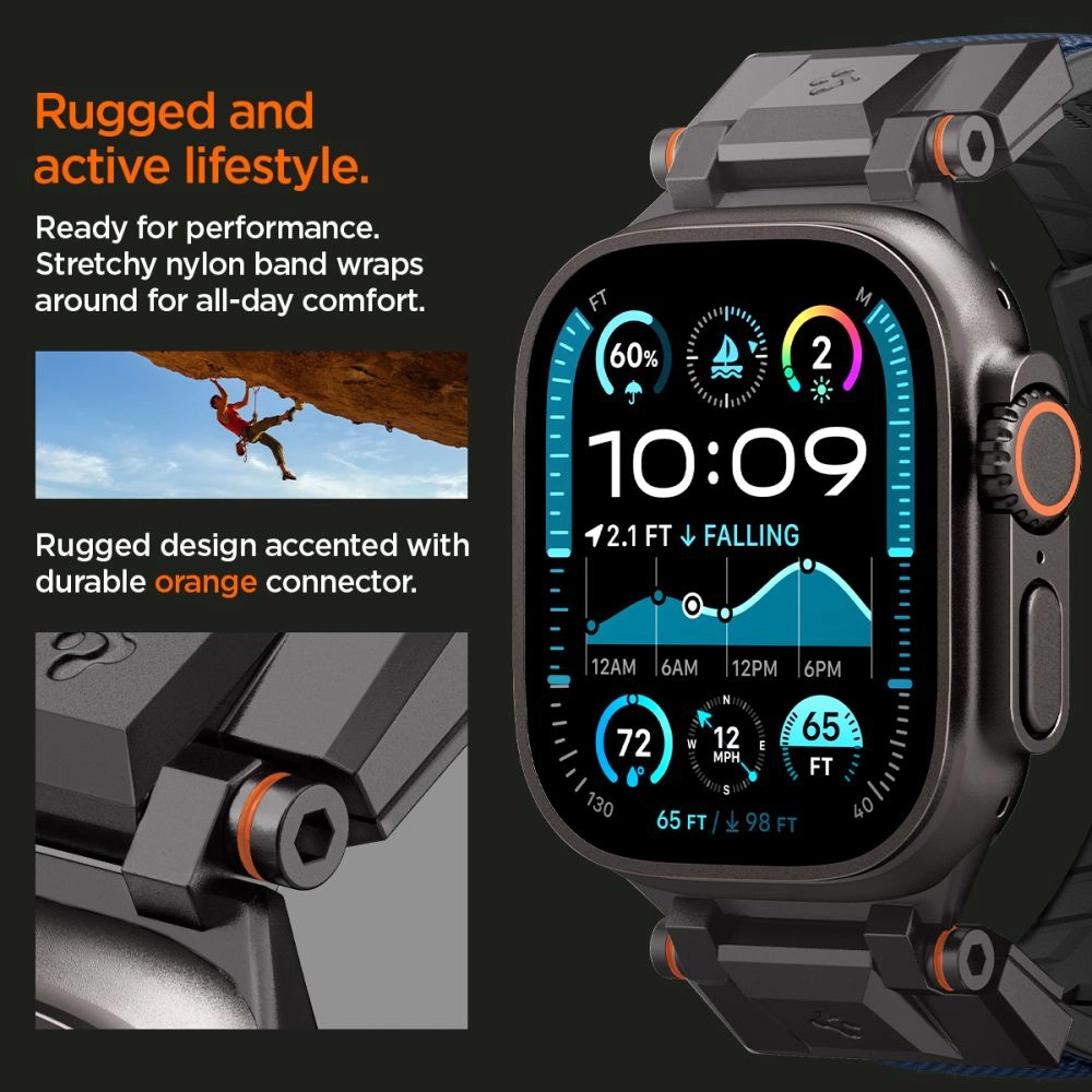 Spigen DuraPro Armor Strap for Apple Watch 44 / 45 / 46 / 49 mm - Navy Blueeng