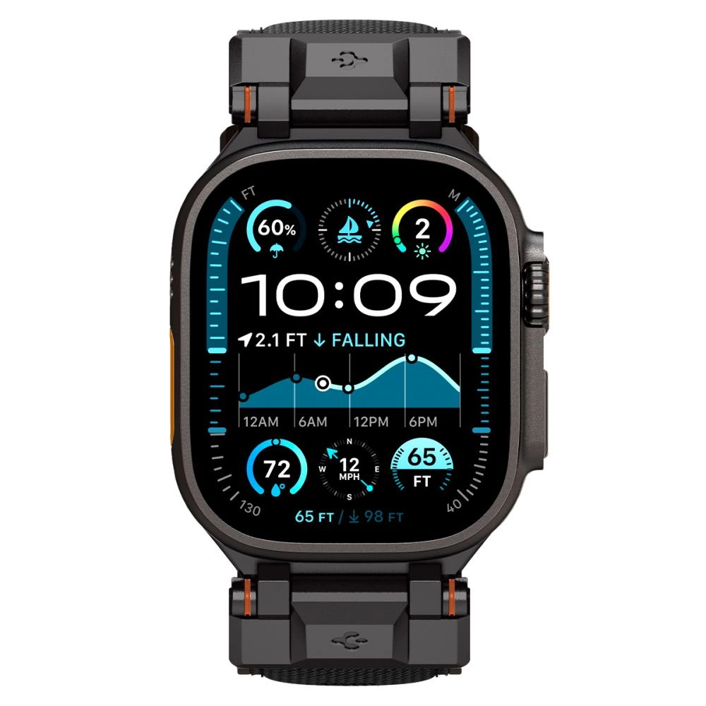 Spigen DuraPro Armor Strap for Apple Watch 44 / 45 / 46 / 49 mm - Blackeng
