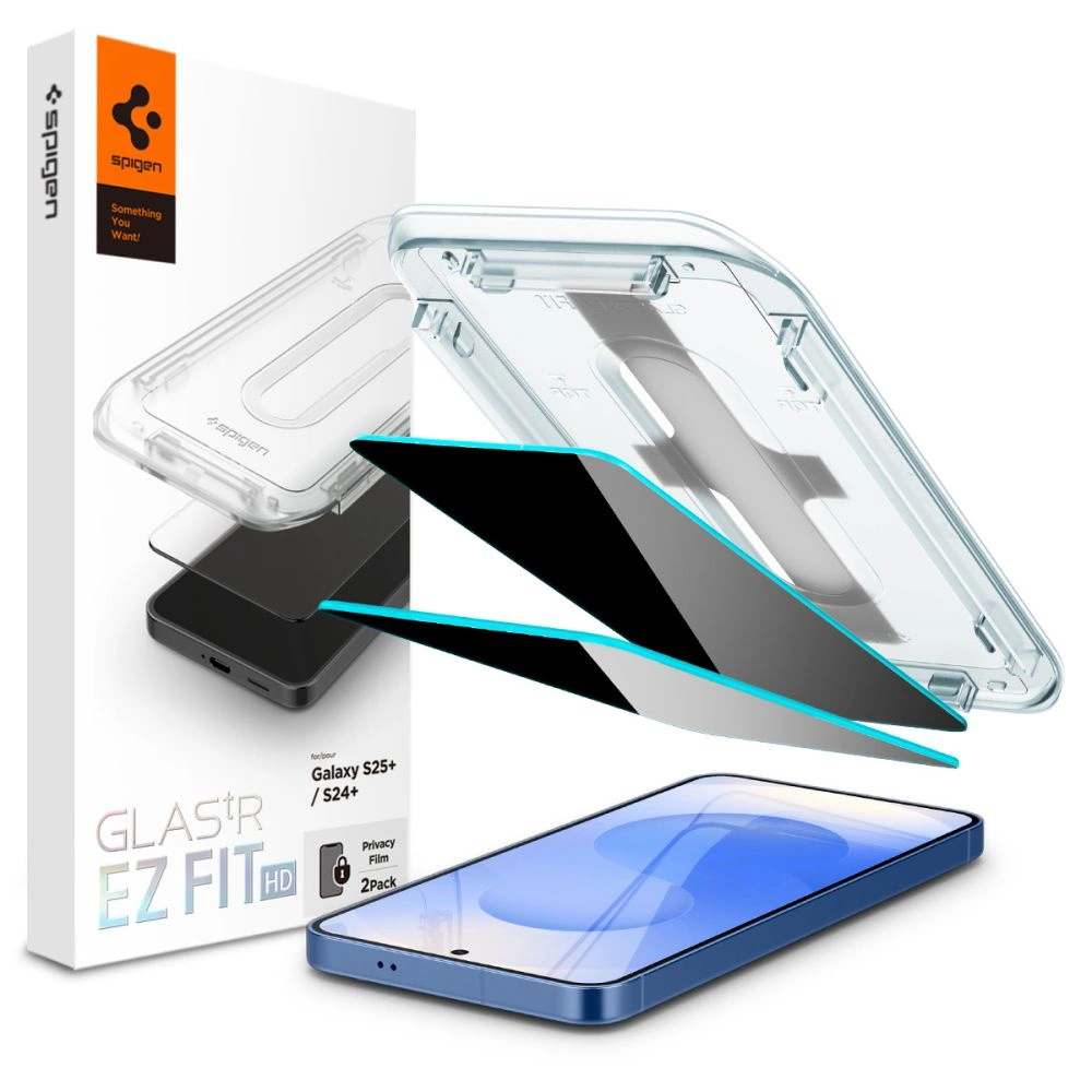 Spigen Glas.TR "Ez Fit" Privacy HD 2-pack privacy glass for Samsung Galaxy S24+ / S25+eng