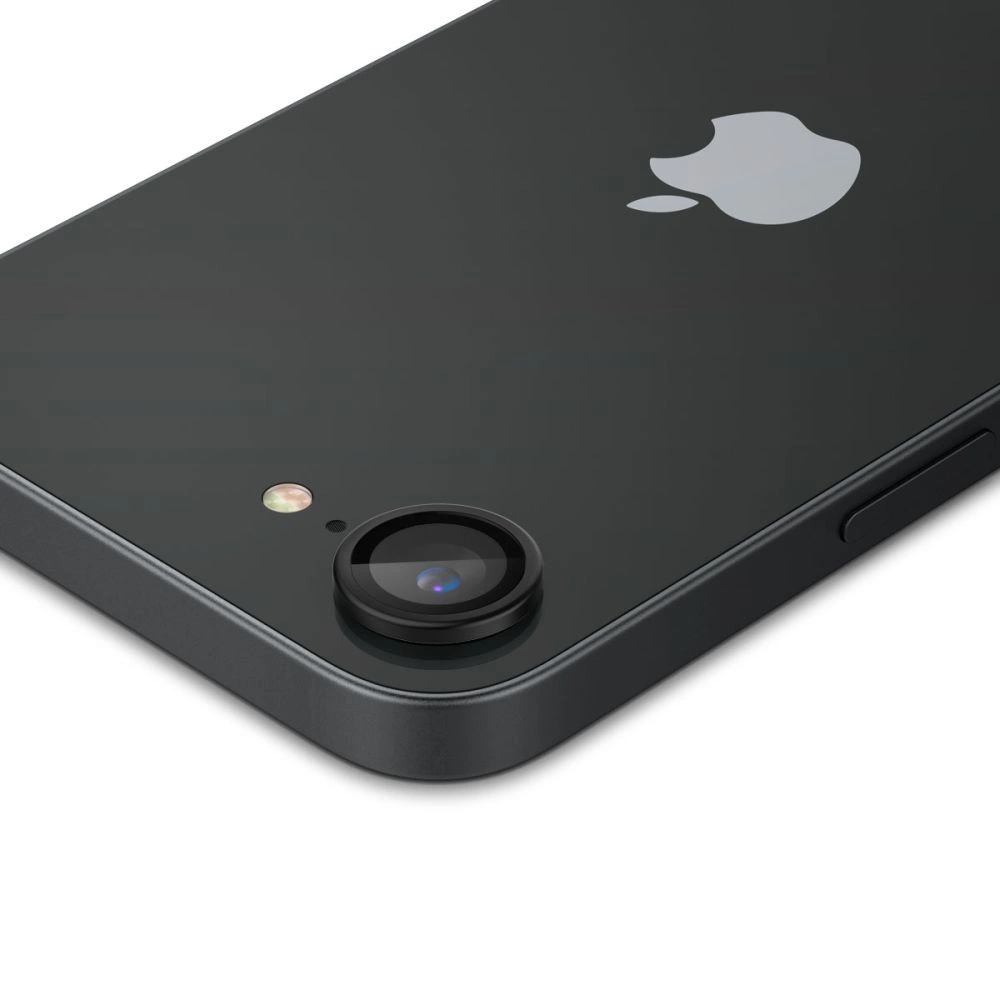 Spigen Optik Pro GLAS.TR "Ez Fit" Camera Cover 2-pack for iPhone 16e - Blackeng
