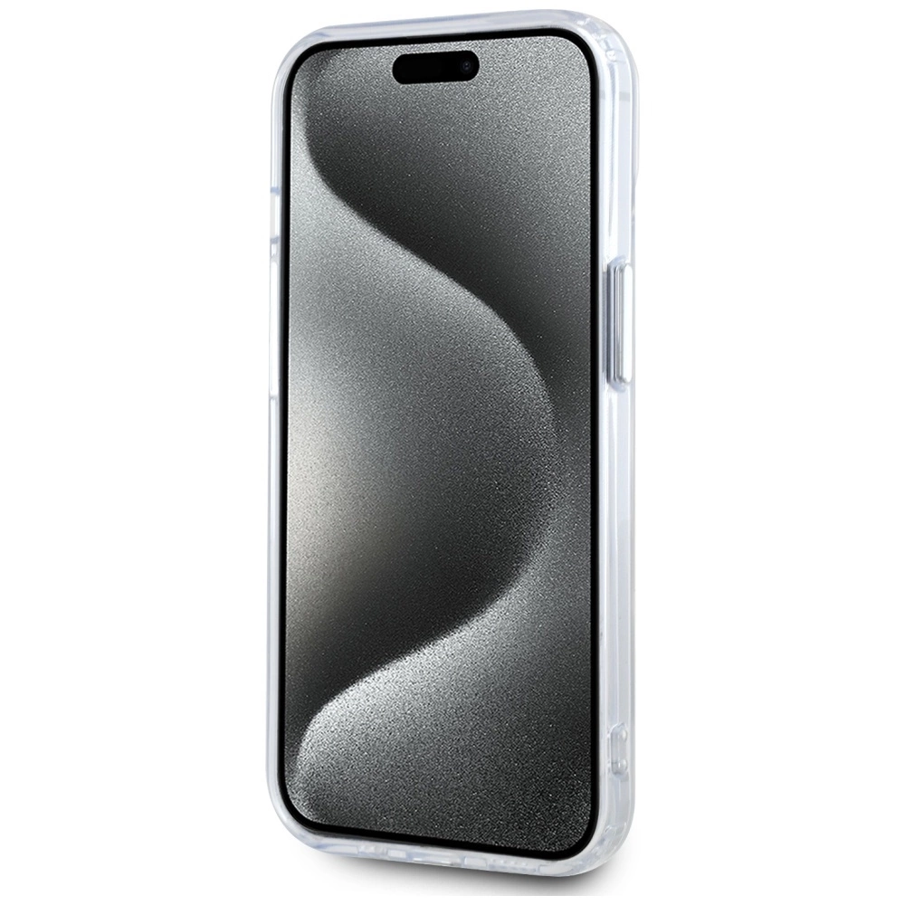 Karl Lagerfeld IML Metal Karl Head MagSafe Case for iPhone 15 Plus Whiteeng