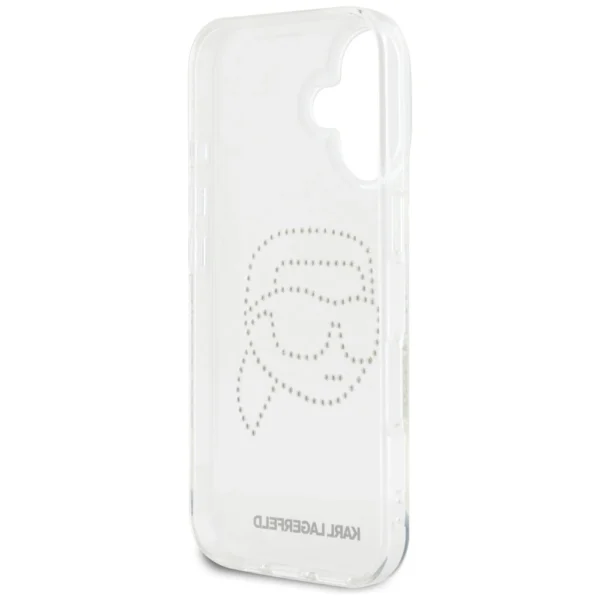 Karl Lagerfeld IML Rhinestones Karl Head Case for iPhone 16 Cleareng