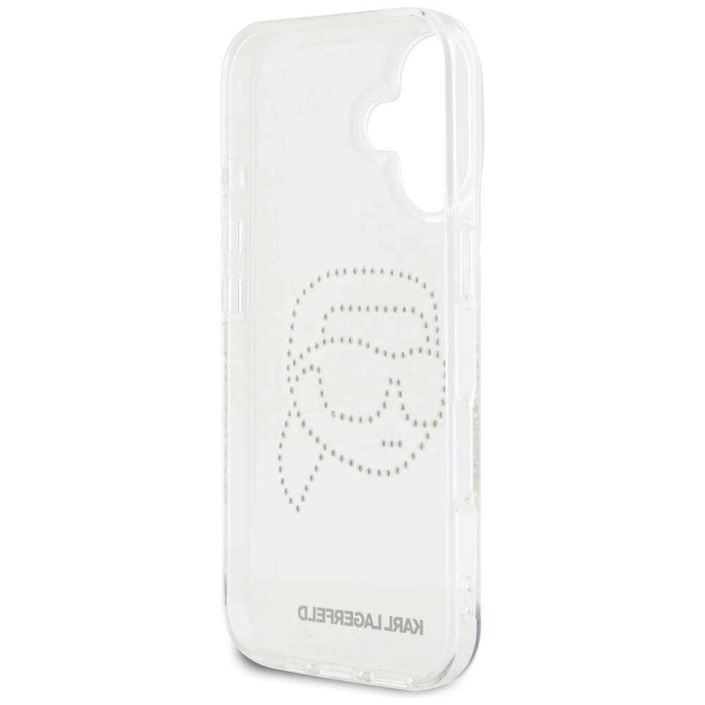 Karl Lagerfeld IML Rhinestones Karl Head Case for iPhone 16 Cleareng