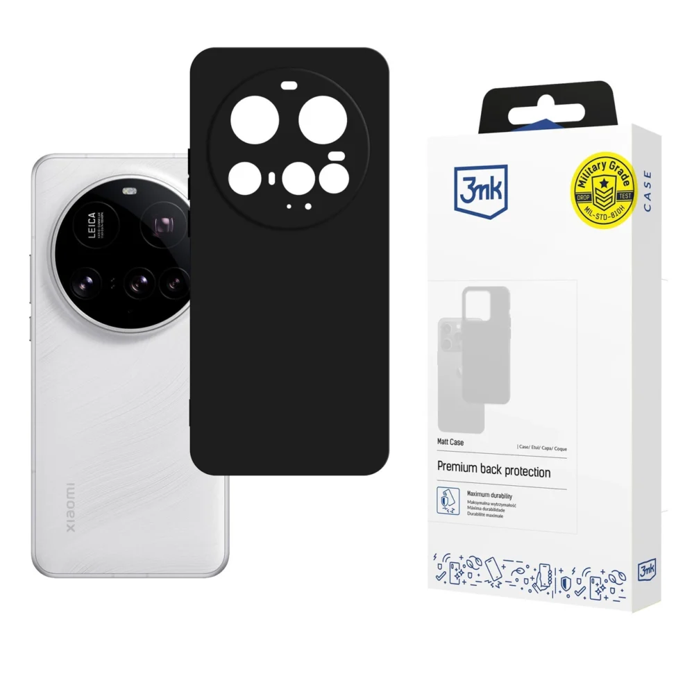 3mk Matt Case for Xiaomi 15 Ultra - Matte Blackeng