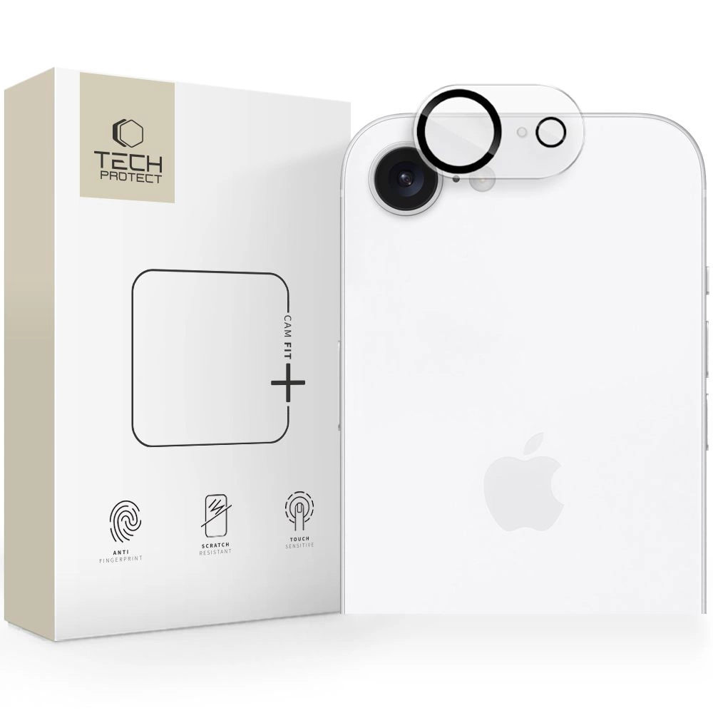Tech-Protect Cam Fit+ Camera Cover for iPhone 16e - Cleareng