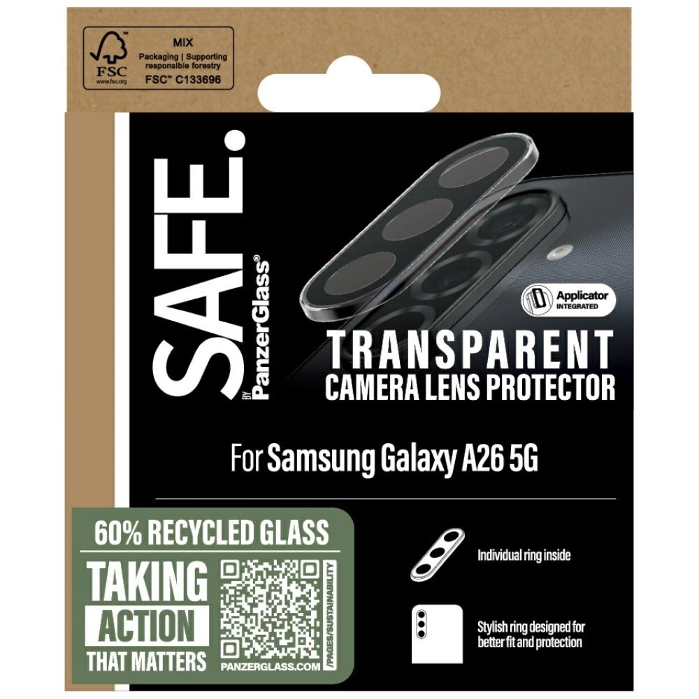 SAFE by PanzerGlass Rings Lens Protector for Samsung Galaxy A26 5G - Cleareng