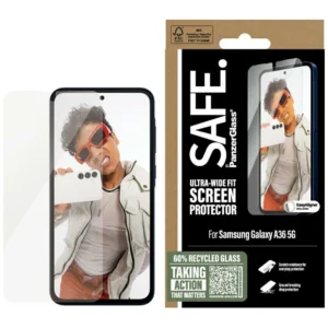 SAFE by PanzerGlass Ultra-Wide Fit Tempered Glass for Samsung Galaxy A36 5G - Cleareng