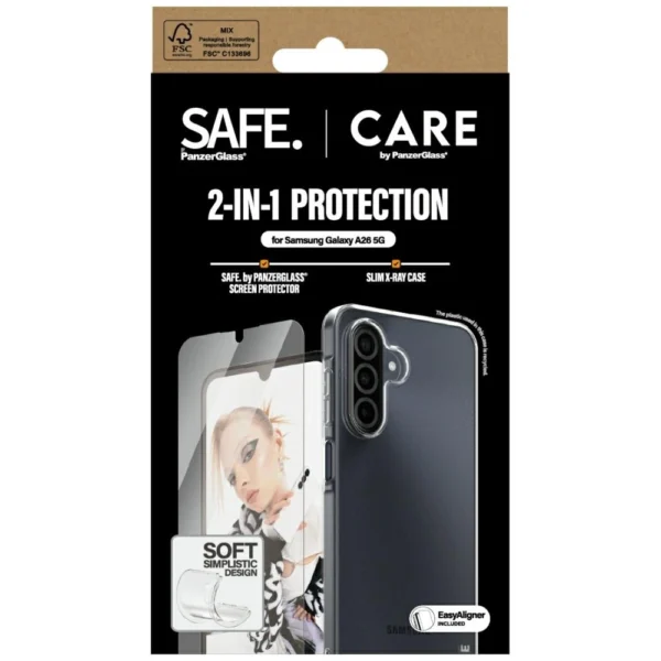 CARE by PanzerGlass Fashion 2in1 Case+Glass for Samsung Galaxy A26 5G - transparenteng