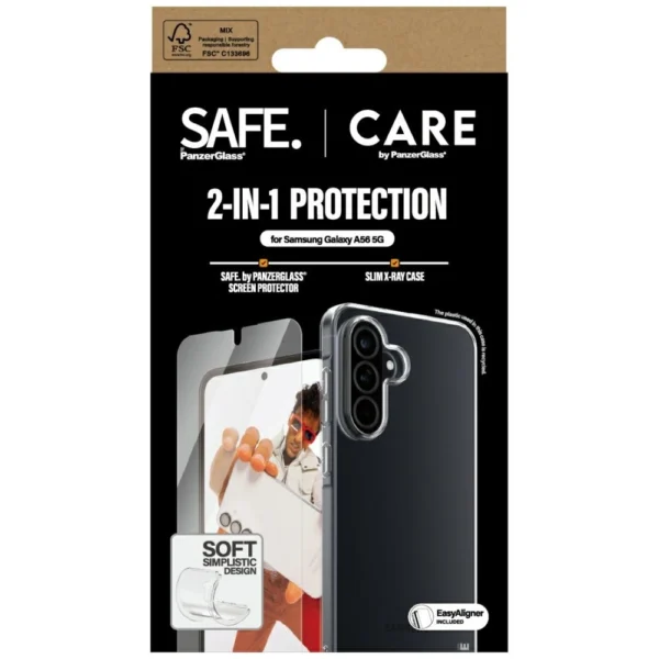 CARE by PanzerGlass Fashion 2in1 Case+Glass for Samsung Galaxy A56 5G - transparenteng