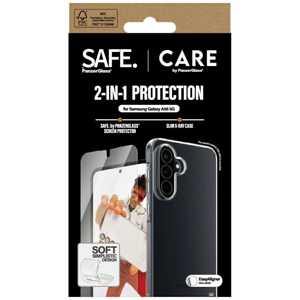 CARE by PanzerGlass Fashion 2in1 Case+Glass for Samsung Galaxy A56 5G - transparenteng