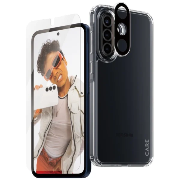 CARE by PanzerGlass Flagship 3in1 Case+Glass+Lens for Samsung Galaxy A36 5G - transparenteng