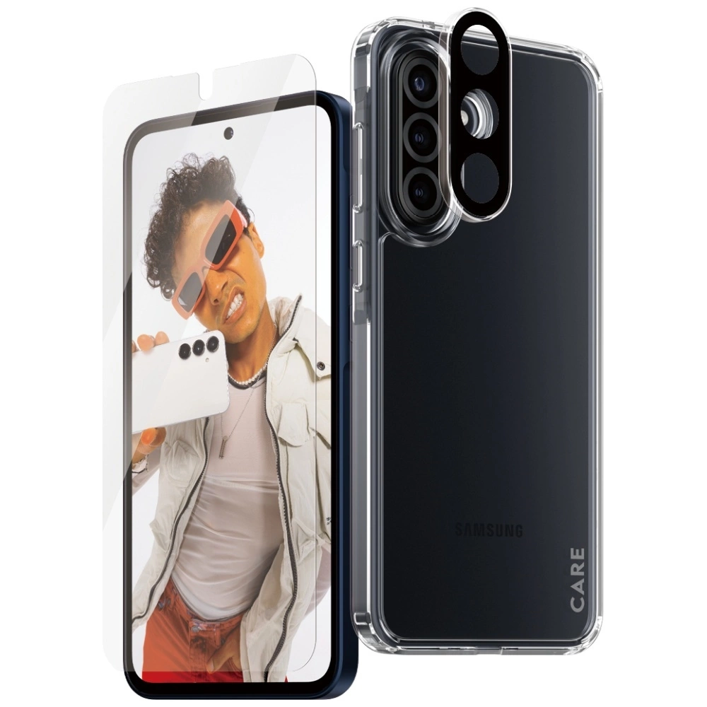 CARE by PanzerGlass Flagship 3in1 Case+Glass+Lens for Samsung Galaxy A36 5G - transparenteng