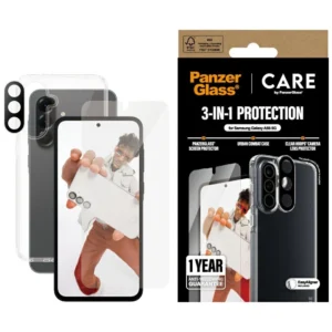 CARE by PanzerGlass Flagship 3in1 Case+Glass+Lens for Samsung Galaxy A56 5G - transparenteng