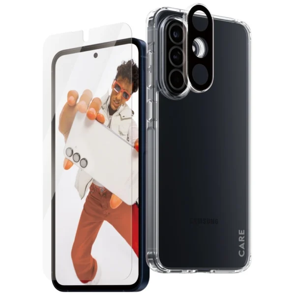 CARE by PanzerGlass Flagship 3in1 Case+Glass+Lens for Samsung Galaxy A56 5G - transparenteng