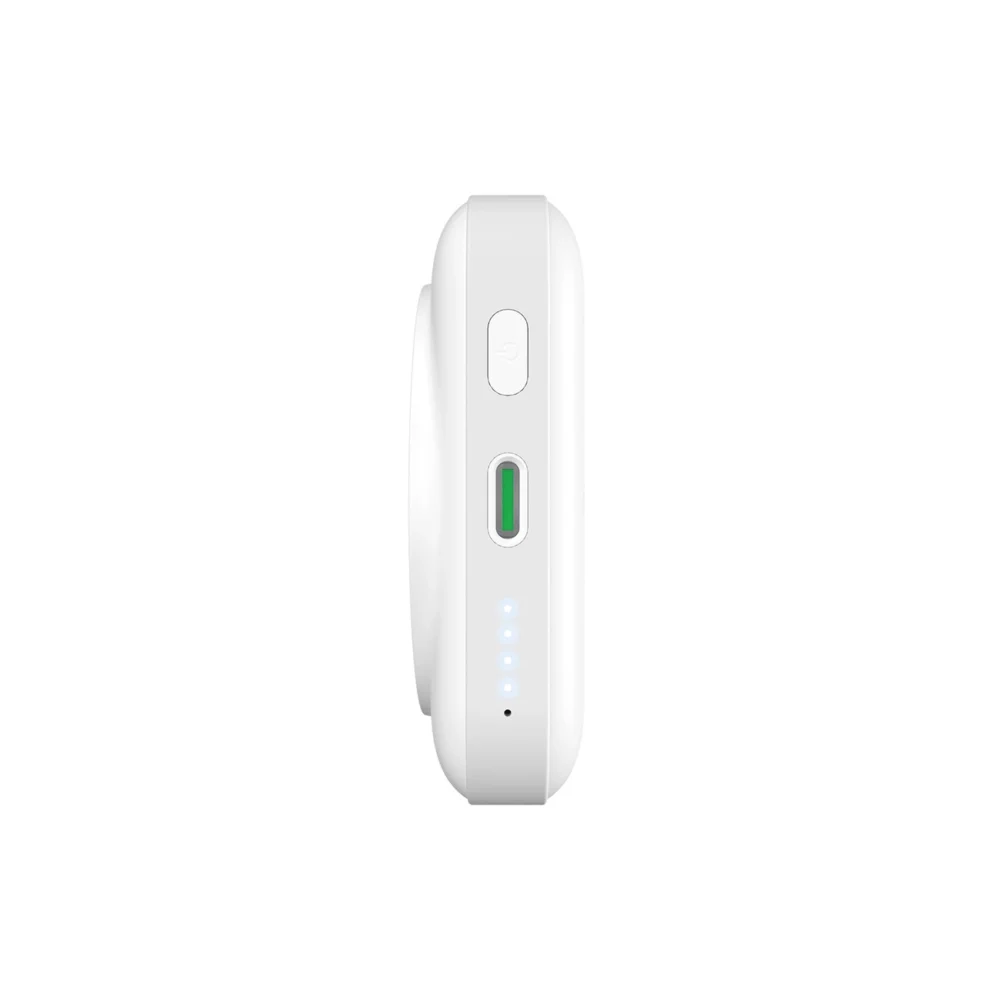 Puro 10000mAh MagSafe Wireless Power Bank with Aluminum Stand - Whiteeng