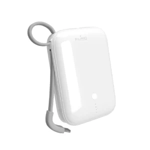 Puro Power Link 10 Plus 10000mAh Power Bank with Built-in USB-C Cable – Whiteeng