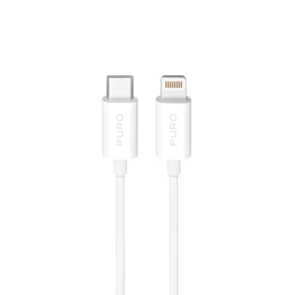 Puro TPE 20W USB-C - Lightning Cable 2m - Whiteeng