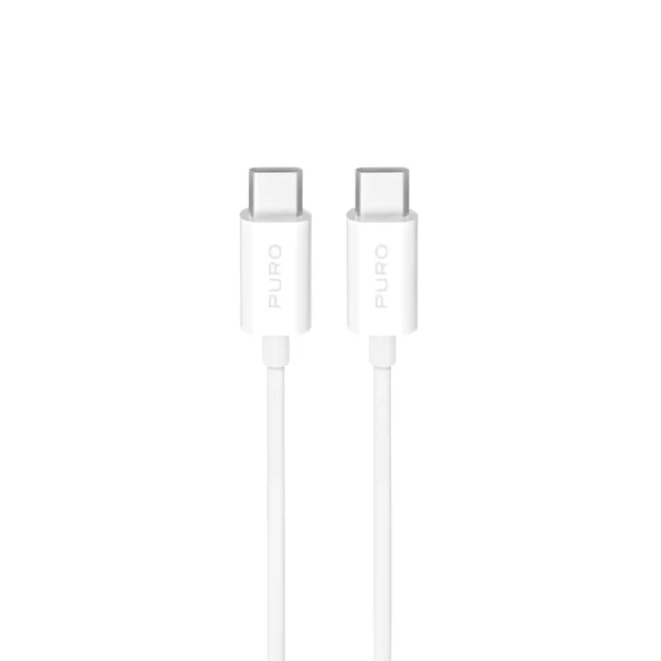 Puro TPE 25W USB-C - USB-C 3m Cable - Whiteeng