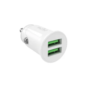 Puro Pro Lite Car Charger 2x USB-A 10W - Whiteeng