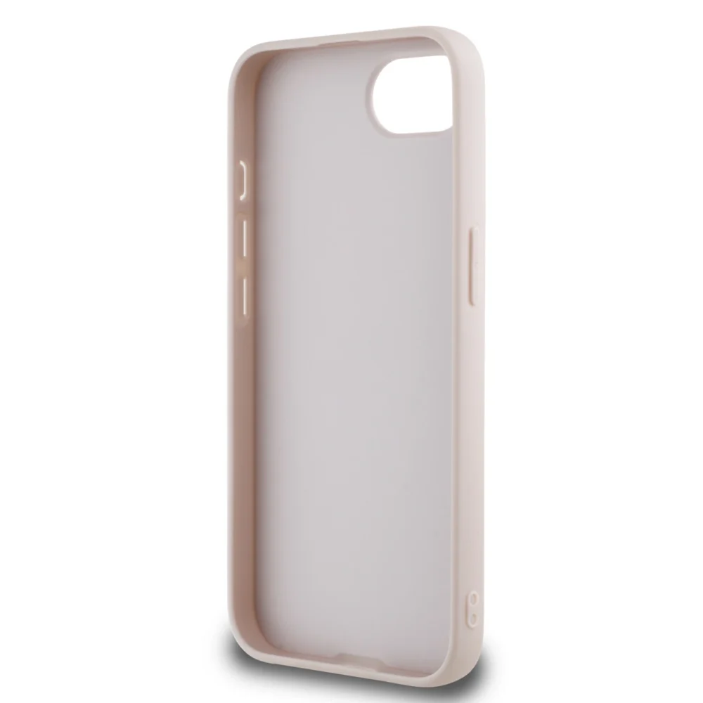 Guess PU Grained 4G Metal Logo iPhone 16e Case - Pinkeng