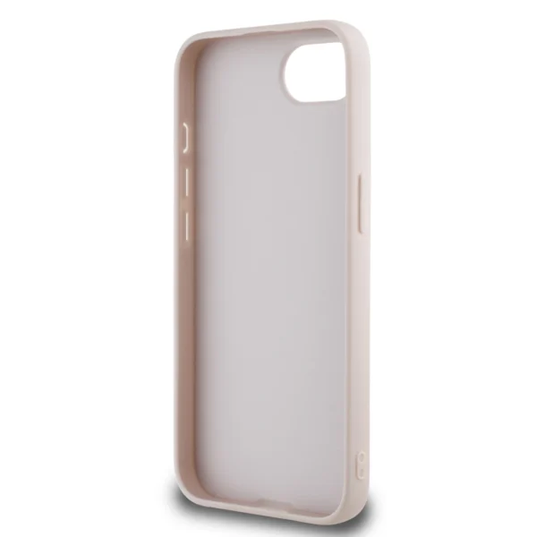 Guess PU Grained 4G Metal Logo iPhone 16e Case - Pinkeng