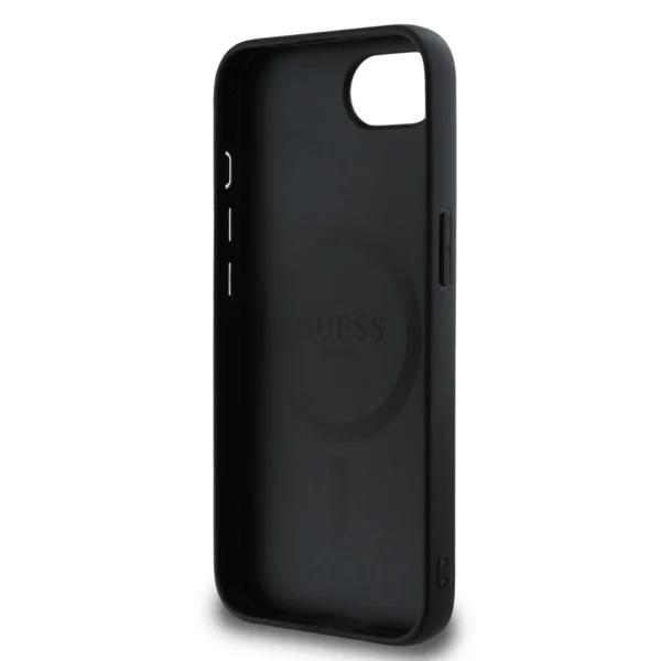 Guess PU 4G Peony case with MagSafe for iPhone 16e - blackeng