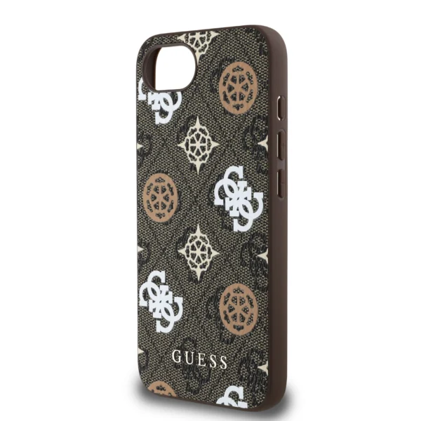 Guess PU 4G Peony case with MagSafe for iPhone 16e - browneng