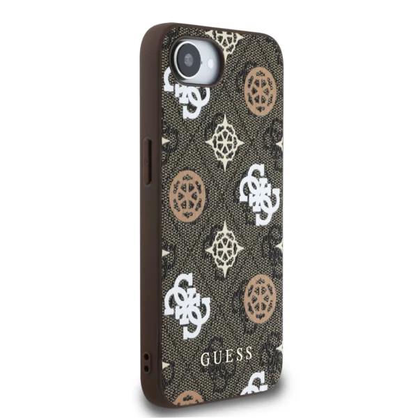 Guess PU 4G Peony case with MagSafe for iPhone 16e - browneng