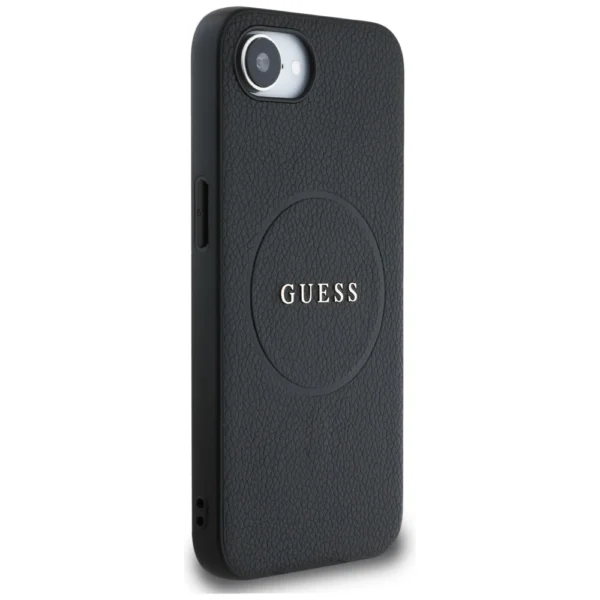 Guess PU Grained Classic Logo case with MagSafe for iPhone 16e - blackeng
