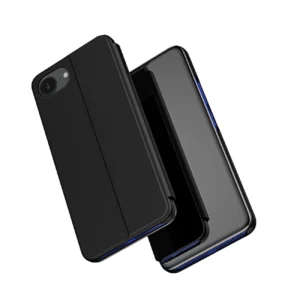 Clear View Case for iPhone 16e Flip Cover - Blackeng