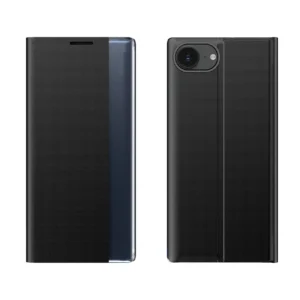 New Sleep Case iPhone 16e Flip Cover with Stand - Blackeng