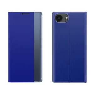 New Sleep Case iPhone 16e Flip Cover with Stand - Blueeng