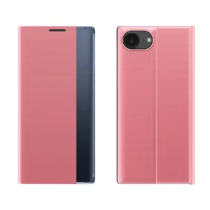 New Sleep Case iPhone 16e Flip Cover with Stand - Pinkeng
