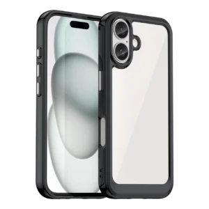 Outer Space Case for iPhone 16e Flexible Frame Cover - Blackeng