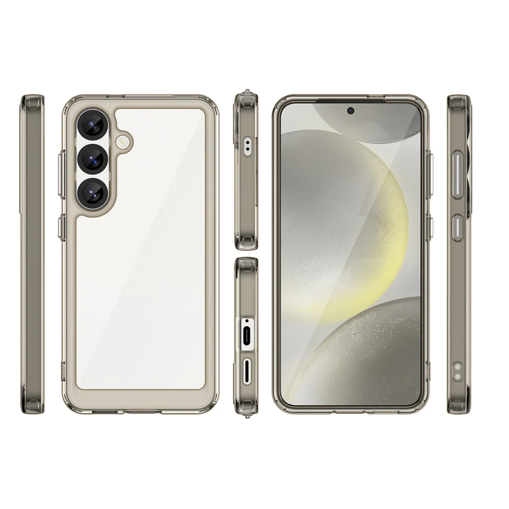Outer Space Case for iPhone 16e Flexible Frame Cover - Translucent, Blackeng