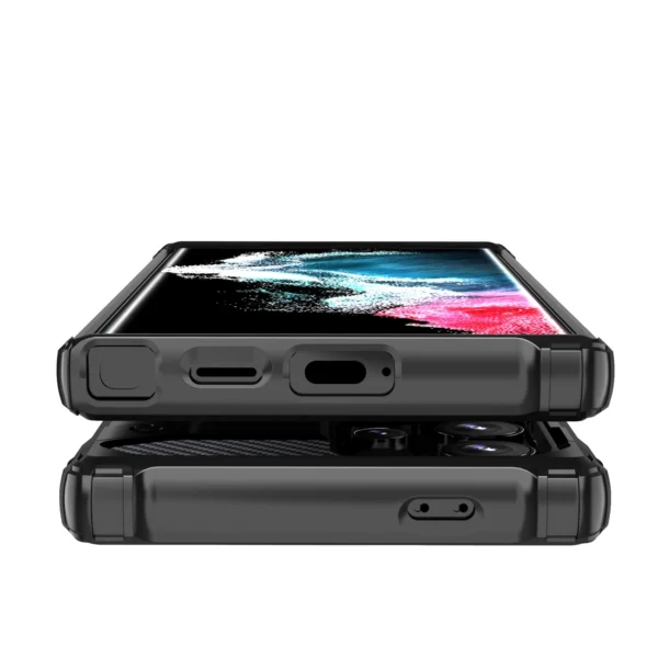 Hybrid Armor Case for Samsung Galaxy S25 Edge - Blackeng