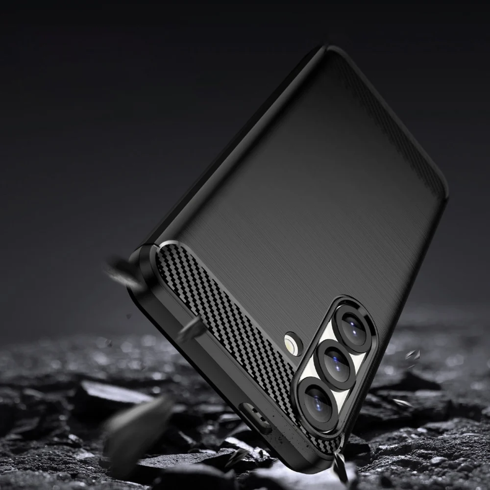 Carbon Case for Samsung Galaxy S25 Edge - Blackeng