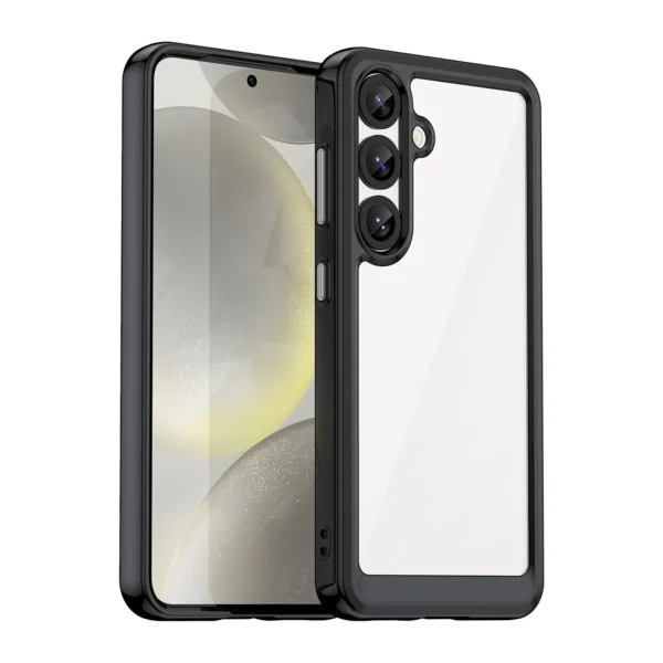 Outer Space Case for Samsung Galaxy S25 Edge Cover with Flexible Frame - Blackeng